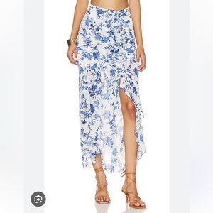 Free People Flounce Around Ruffle Maxi Skirt